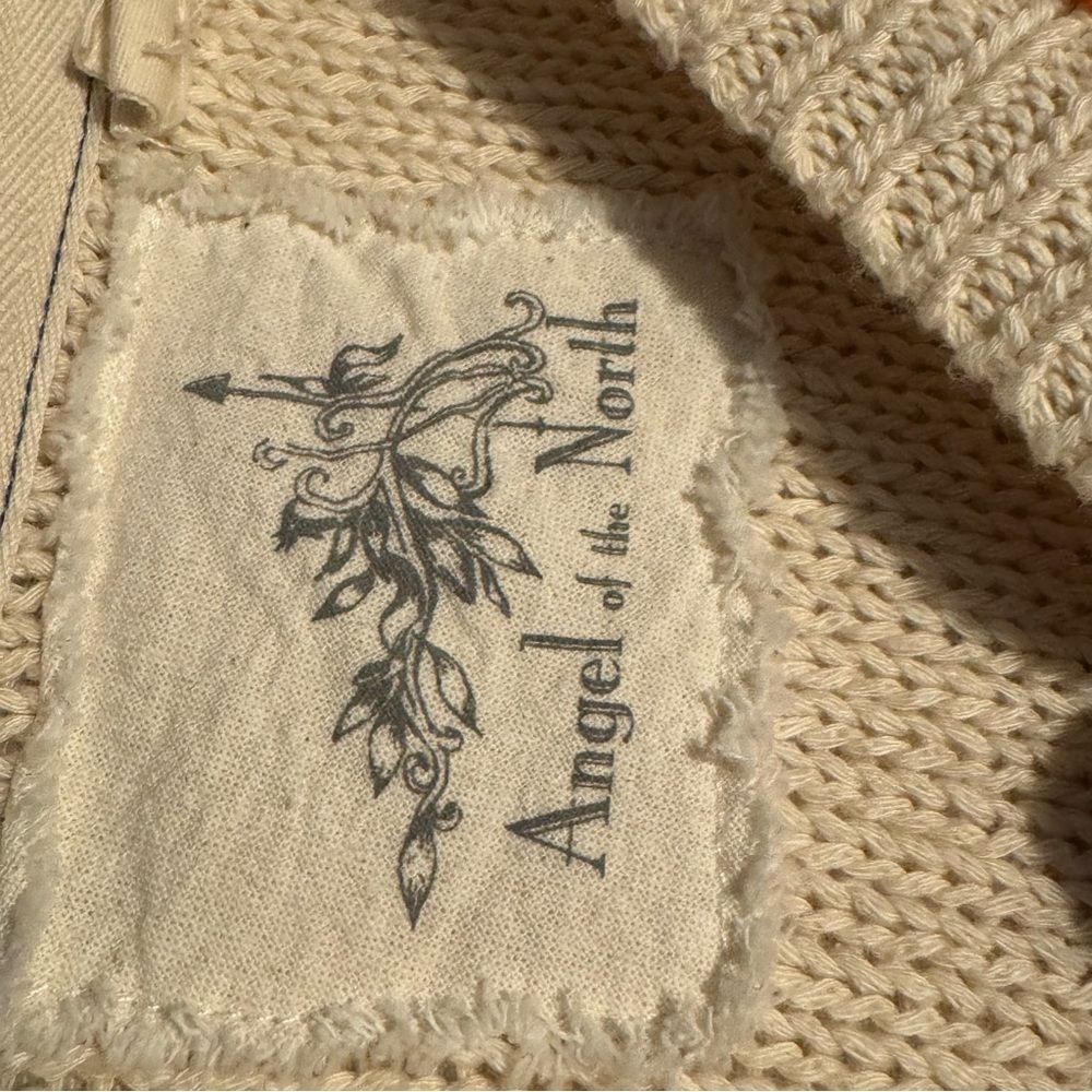 ANTHROPOLOGIE Angel Of The North Sweater Sz S Pom Poms Fringe Long
Sleeves BOHO - Picture 6 of 11
